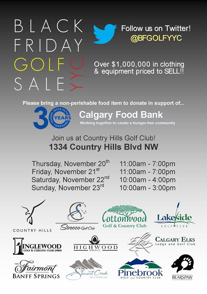 Country Hills Golf Club Black Friday Golf Sale (Nov 20-23)