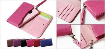 Stylish PU Leather Phone Clutch Wallet