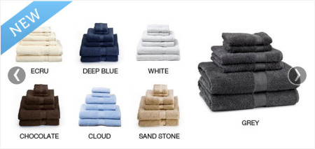 6-Piece Egyptian Cotton Towel Set