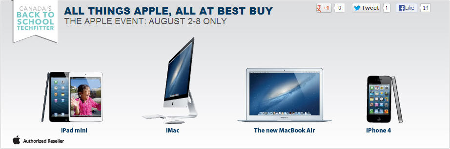 Best Buy The Apple Event - All Things Apple Sale (Until Aug 8)