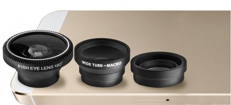 Aduro 3-Piece Camera Lens Kit for Apple iPhones