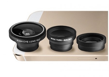3-Piece Camera Lens Attachment Set for iPhone or Android
