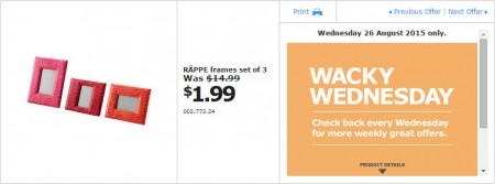 IKEA - Calgary Wacky Wednesday Deal of the Day (Aug 26) B