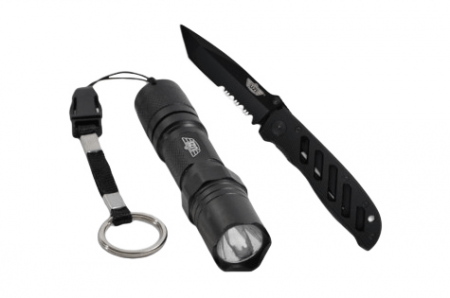 UZI Special Forces Flashlight and Folding Knife Set
