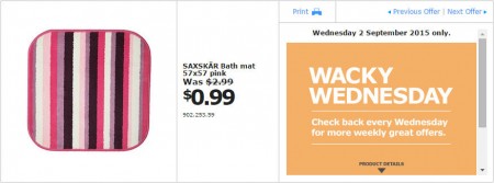 IKEA - Calgary Wacky Wednesday Deal of the Day (Sept 2) A