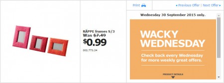 IKEA - Calgary Wacky Wednesday Deal of the Day (Sept 30) A
