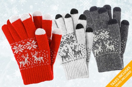 pair of cosy winter gloves
