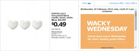 IKEA - Calgary Wacky Wednesday Deal of the Day (Feb 10) B