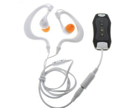 Waterproof MP3 Player with Waterproof Earphones
